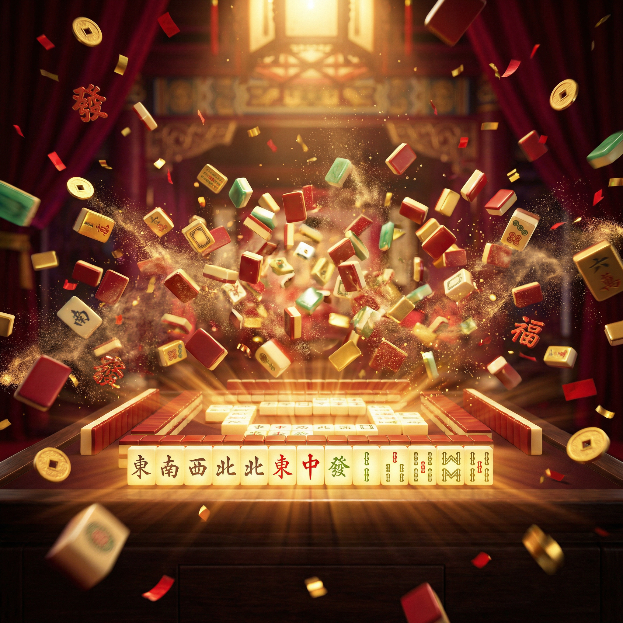 麻将糊了游戏胜利画面